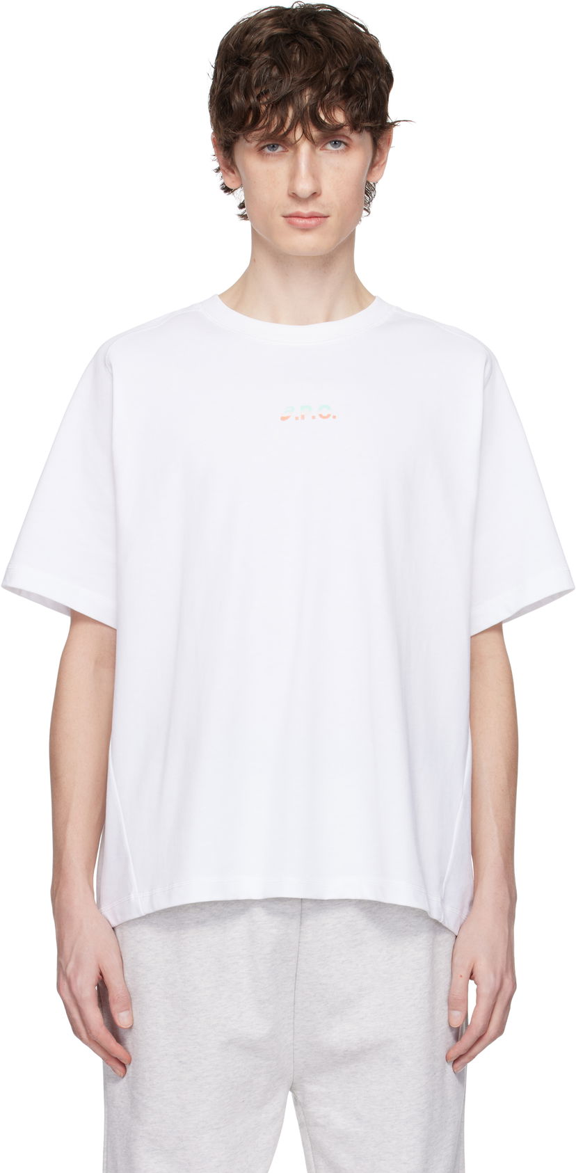 Футболка A.P.C. A.P.C. ASICS Edition Wind T-Shirt білий | COEAV-H26453