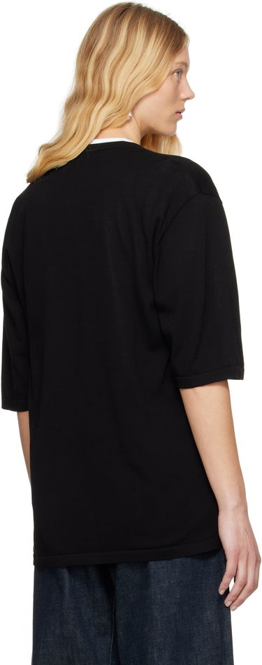 Cветр LEMAIRE Lemaire Short Sleeve Cardigan чорний | TO1371 LK1041, 2