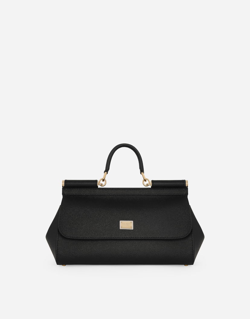 Сумочка Dolce & Gabbana Dolce & Gabbana Sicily Elongated Leather Handbag чорний | BB7117A100180999