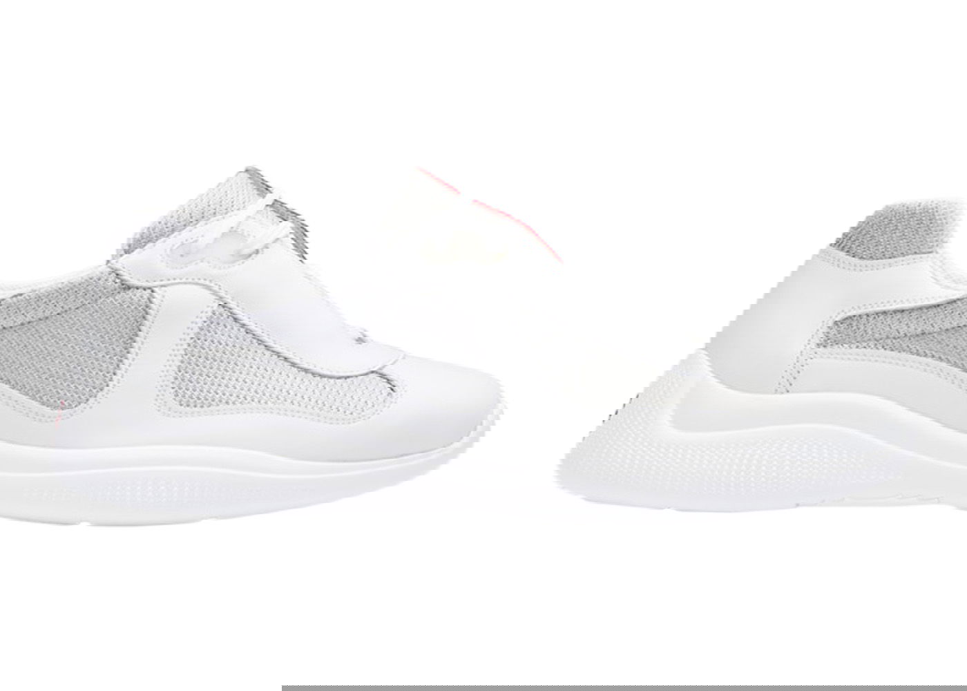 Кросівки та взуття Prada America's Cup 'White Silver' білий | 4E3337_6GW_F0J36, 0
