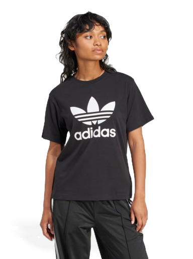 Футболка adidas Originals Trefoil Regular T-Shirt чорний | IR9533