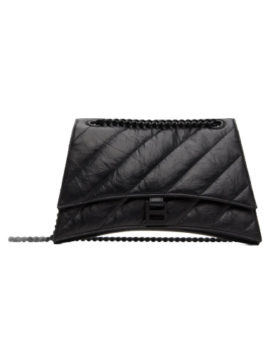 Сумка Balenciaga Medium Crush Chain Bag чорний | 716393 210IY