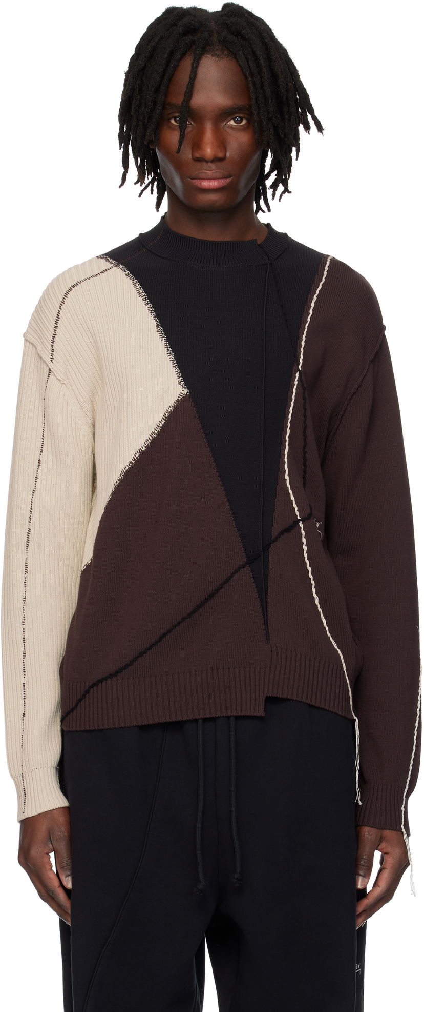 Cветр A-COLD-WALL* A-COLD-WALL* Overstitch Knit Sweater Різнокольоровий | ACWMK192