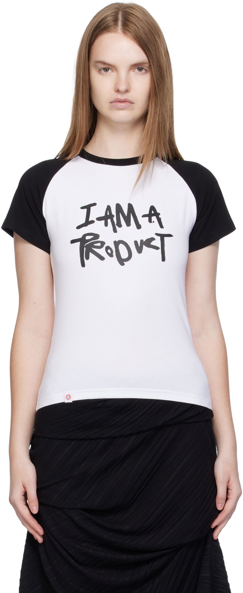 Футболка Charles Jeffrey Loverboy Charles Jeffrey LOVERBOY Graphic Baby Raglan T-Shirt білий | 52082001