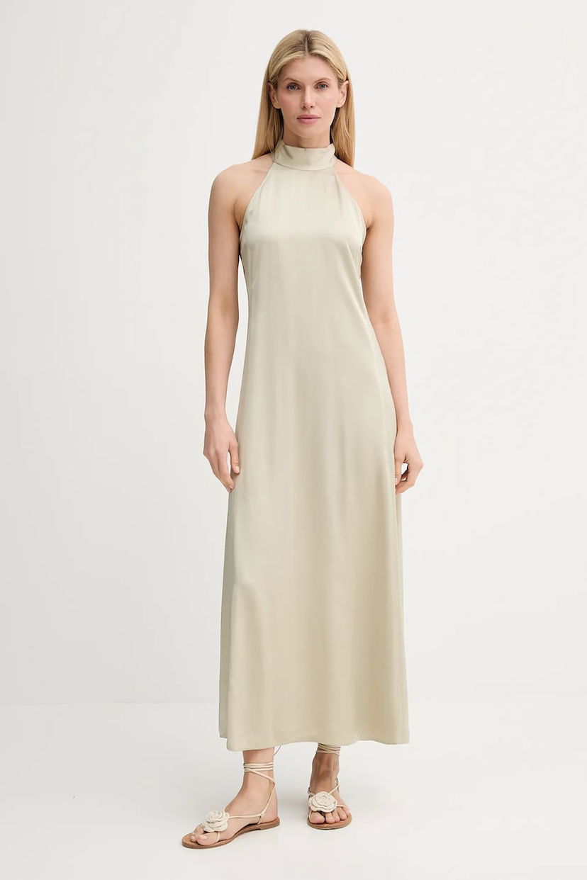 плаття Samsoe Samsoe Samsoe Samsoe SANETTLE Maxi Halter Dress бежевий | F25200104