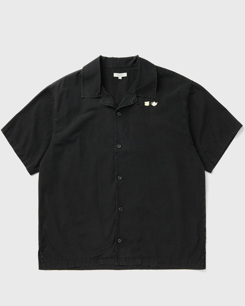 Сорочка JW Anderson Teacup and Teapot Embroidered Camp Collar Short Sleeve Shirt чорний | SH0371-PG1823-781