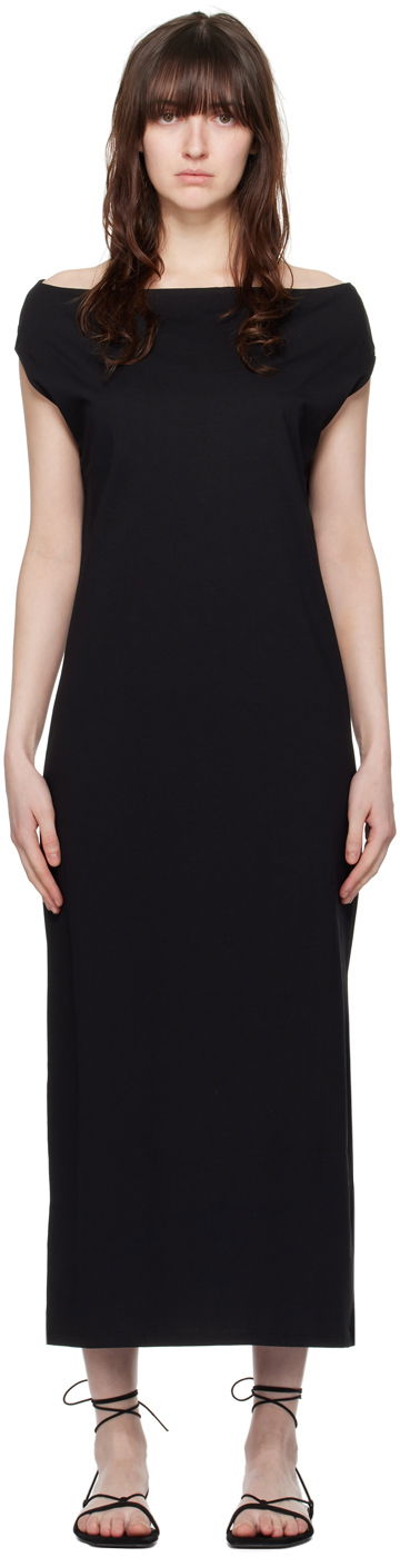 плаття Loulou de Saison Loulou de Saison Martial Maxi Dress чорний | MARTIAL