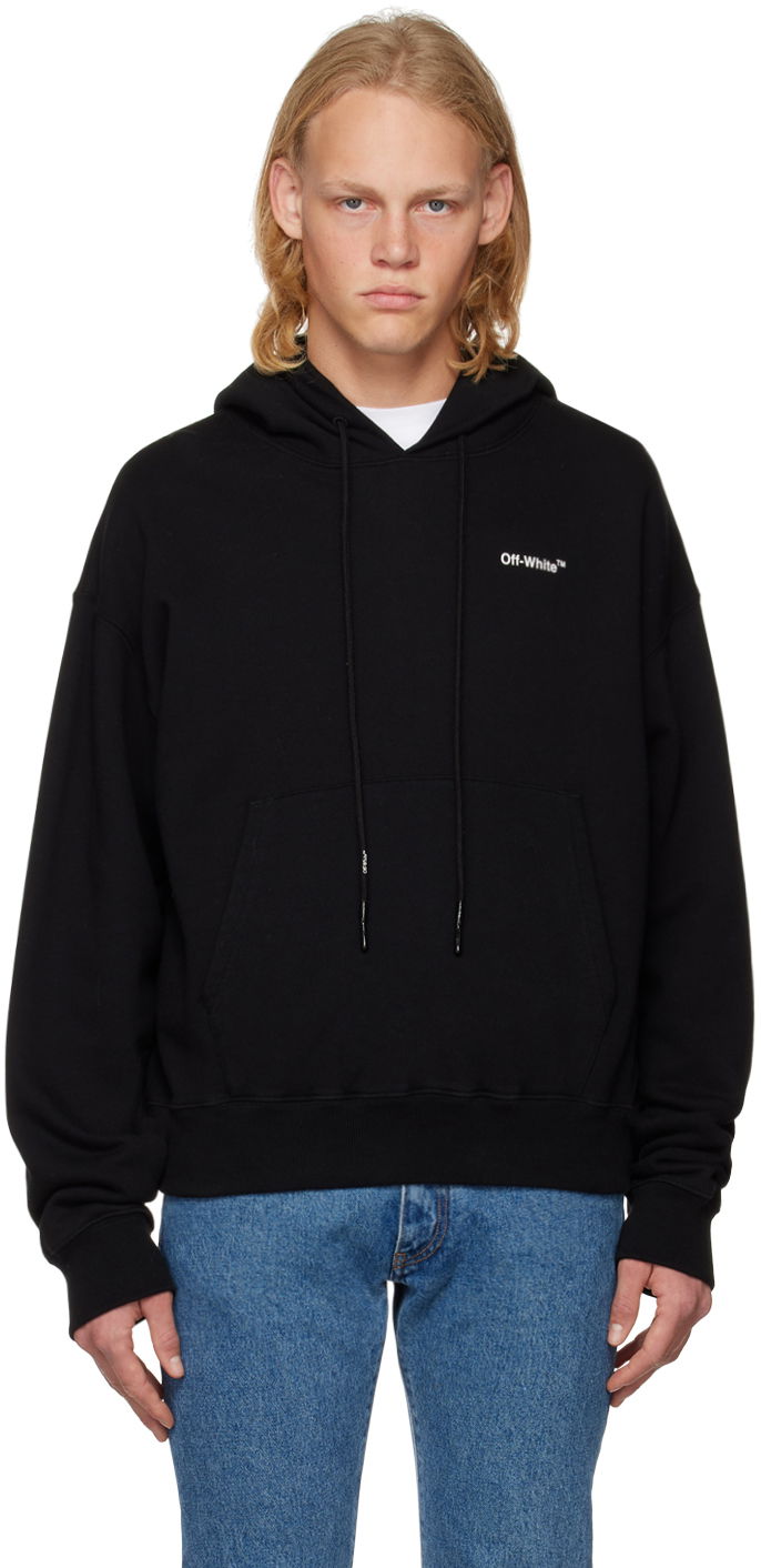 Світшоти Off-White Black Arrow Hoodie чорний | OMBB037C99FLE0031001