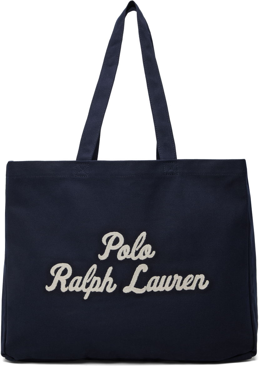 сумка-тоут Polo by Ralph Lauren Ralph Lauren Embroidered Canvas Tote Bag темно-синій | 405945884001