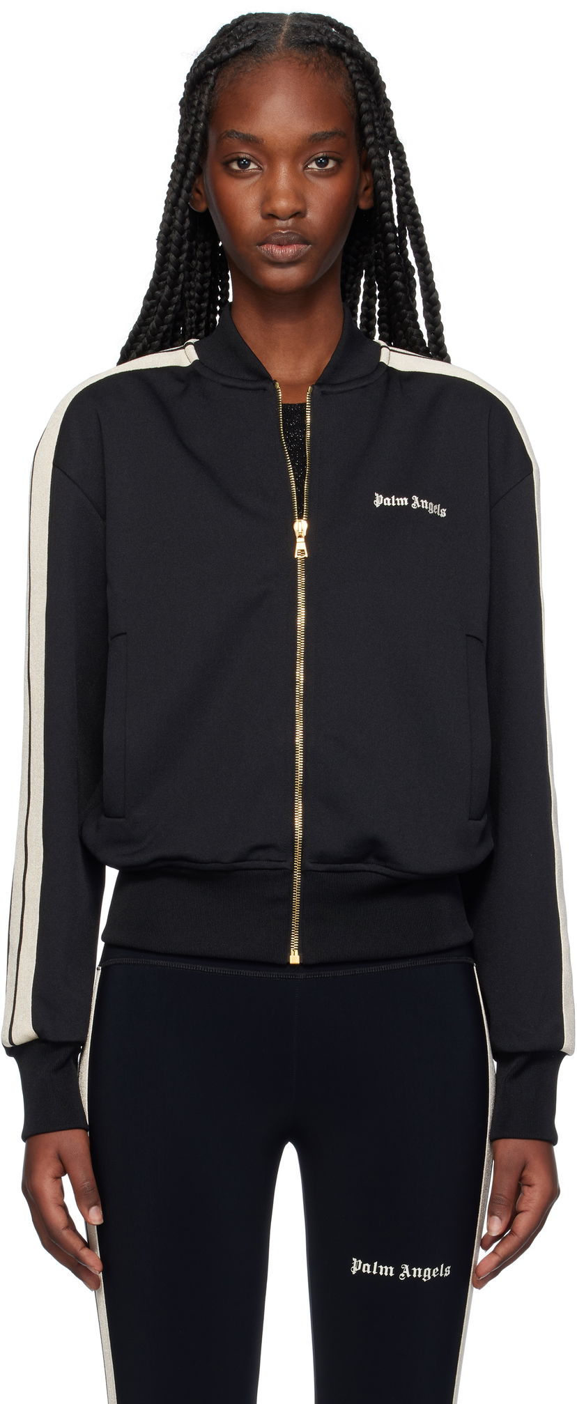 Куртка бомбер Palm Angels Track Bomber чорний | PWBD050C99FAB0011003