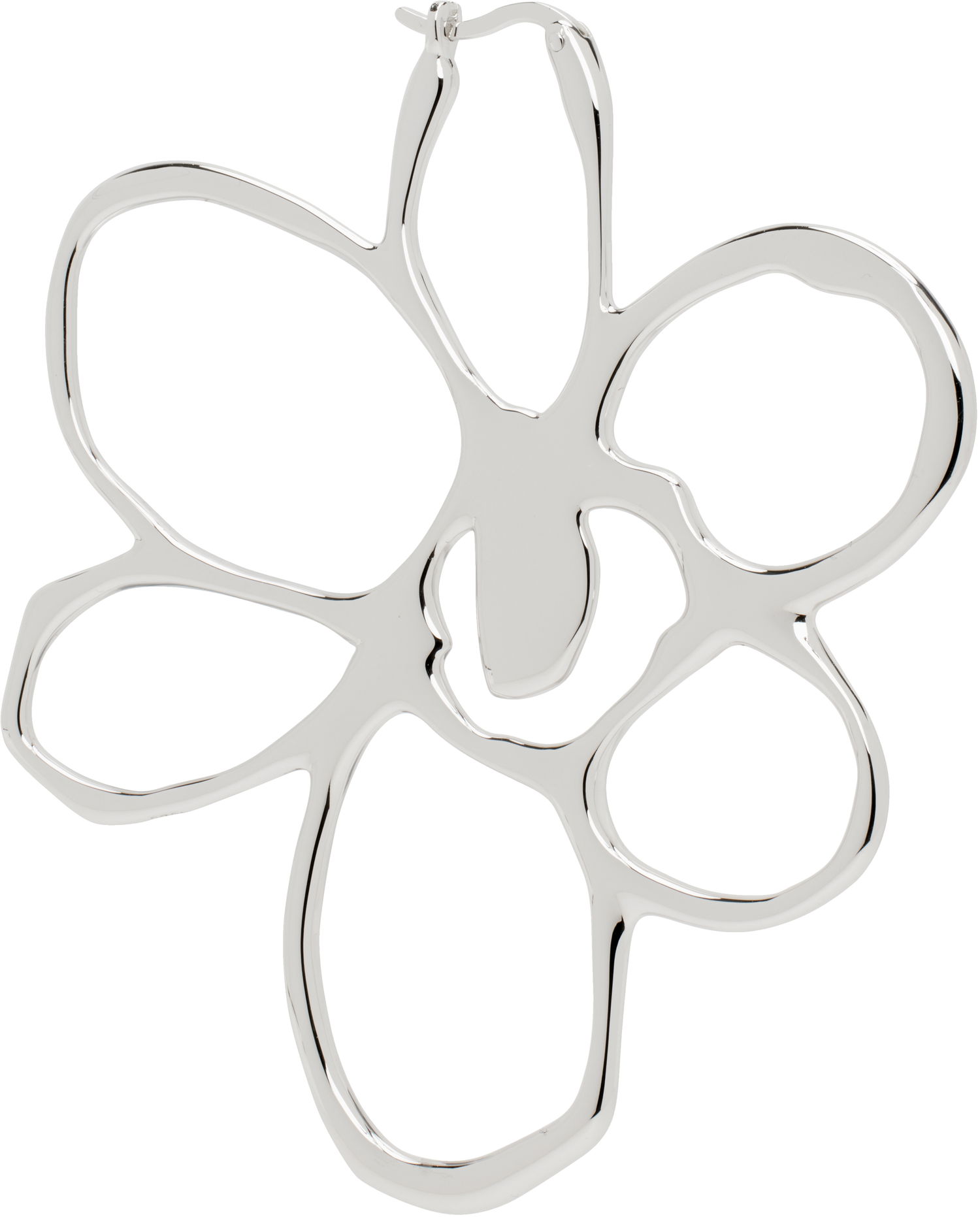 Сережки Perks And Mini Perks and Mini Rough Gesture Frame Single Earring Металік | 10258, 1