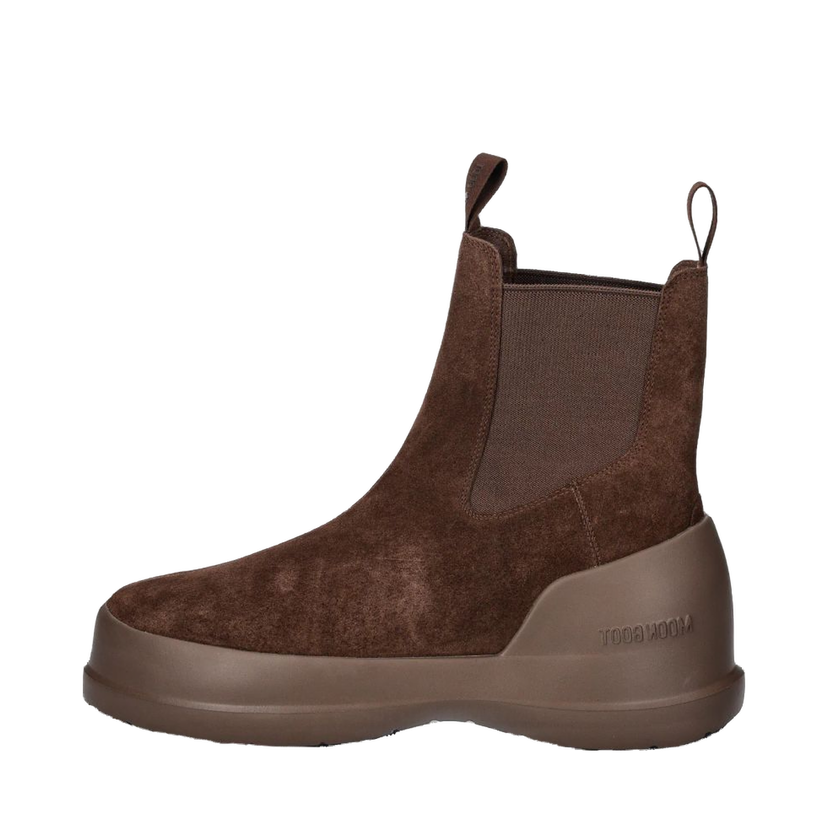 Кросівки та взуття Moon Boot Suede Chelsea Boots Коричневий | 80D2480050.M004