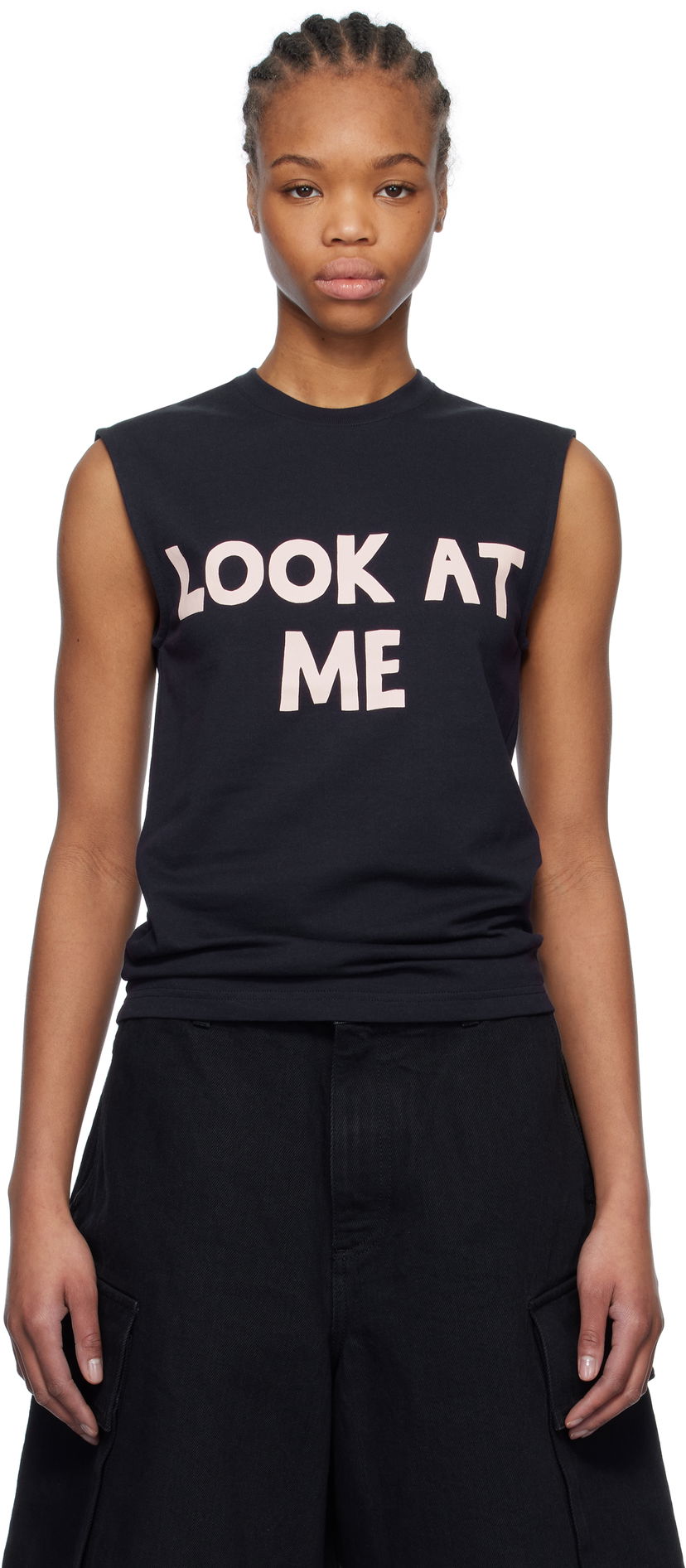 Безрукавка JW Anderson JW Anderson 'Look At Me' Printed Tank Top чорний | JO0264-PG1510