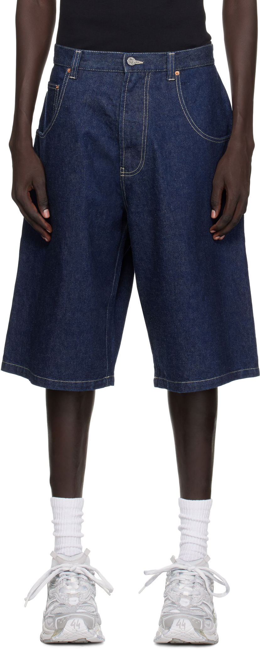 Шорти VETEMENTS Vetements Hip-Hop Denim Shorts Синій | UH76DP125N