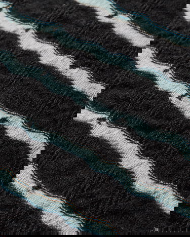 Шарф KIKO KOSTADINOV Tarr Night Sky Textured Patterned Scarf with Fringe чорний | KKAW25KN09 112, 4