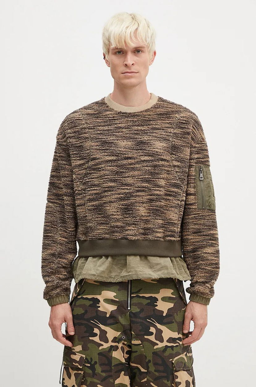 Cветр Andersson Bell Layered Fleece Sweater Зелений | atb1171m