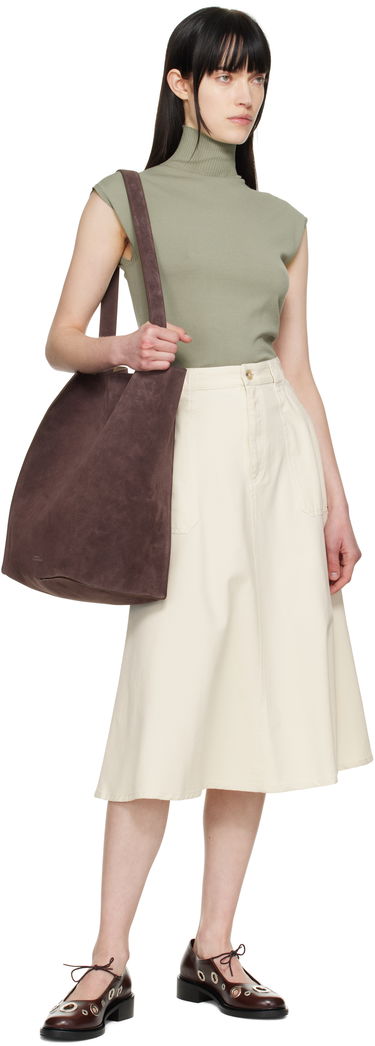 Спідниця A.P.C. A.P.C. Laurie Midi Skirt бежевий | COGBJ-F06410, 3