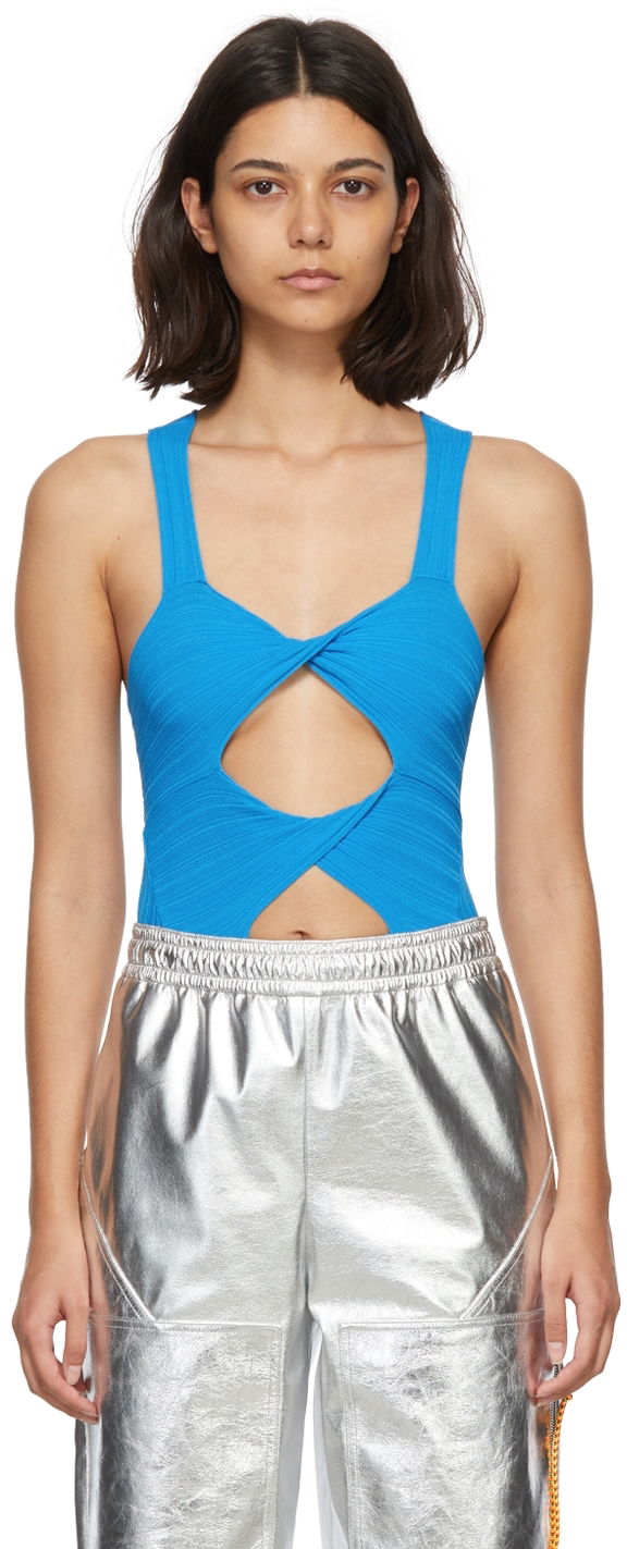 Боді Stella McCartney Cutout Bodysuit Синій | 6K00193S2314