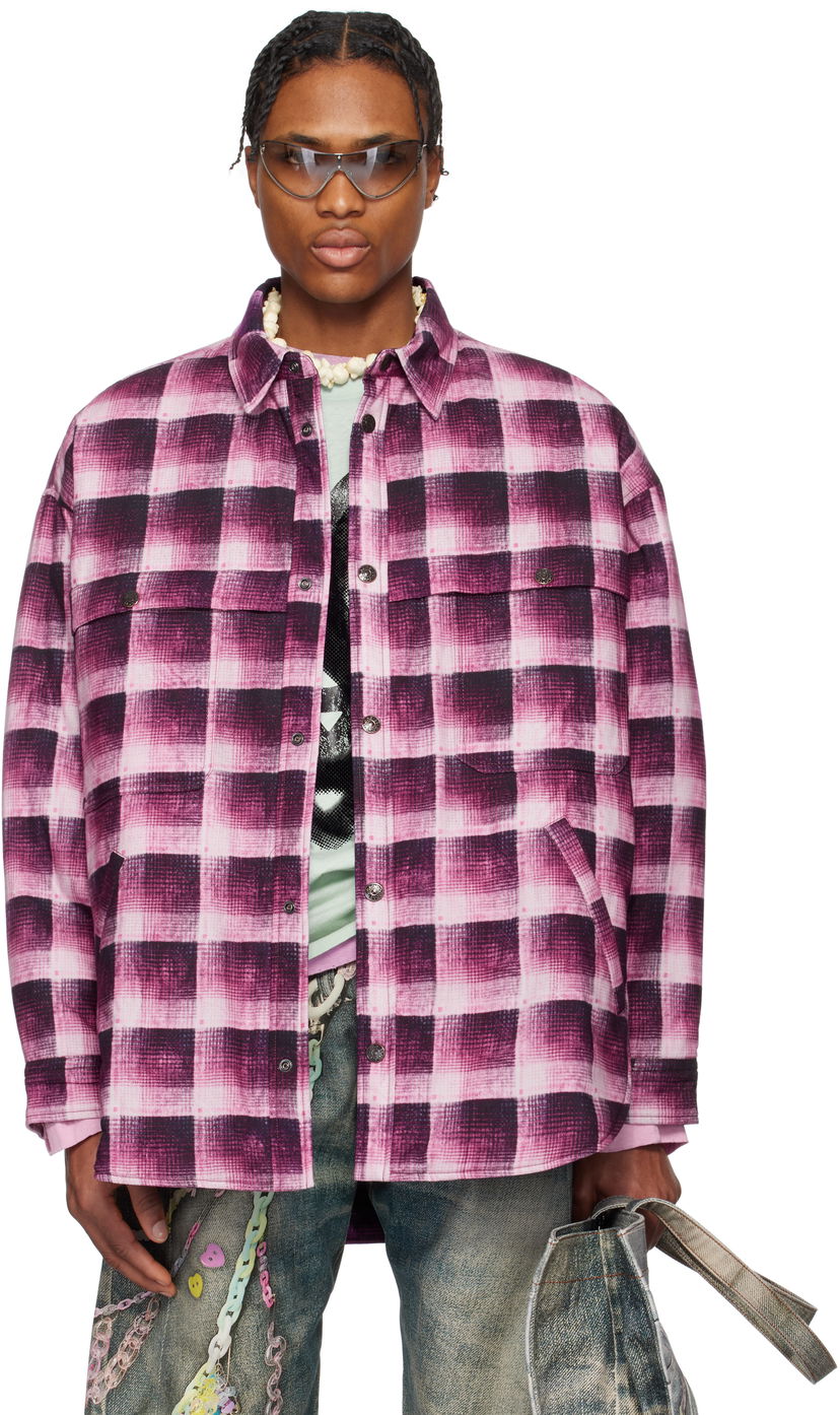 Сорочка Acne Studios Acne Studios Check Button-Up Shirt Рожевий | B90814-