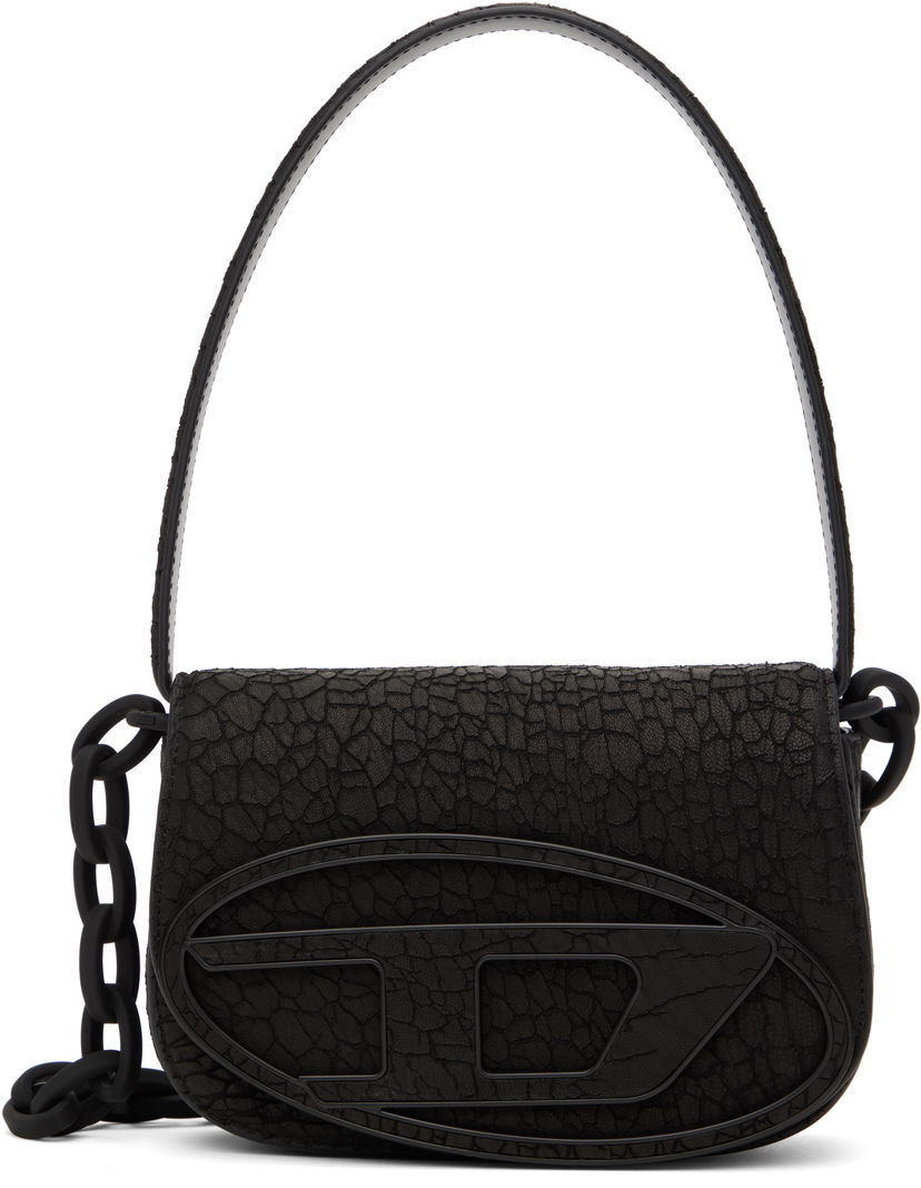 Сумочка Diesel Textured Faux-Leather Shoulder Bag чорний | X08396 PS919