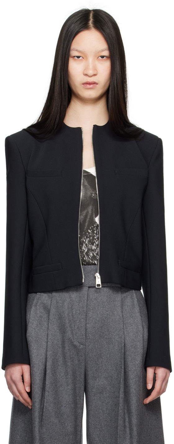 Куртка The Attico Attico Zip Cropped Jacket чорний | 248WCG68 E100