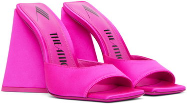 Одяг The Attico Attico Devon Satin Mules Рожевий | 232WS000 V007, 3