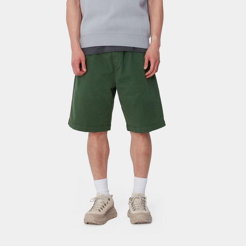 Шорти Carhartt WIP Garment Dyed Relaxed Fit Shorts Зелений | I033587_9