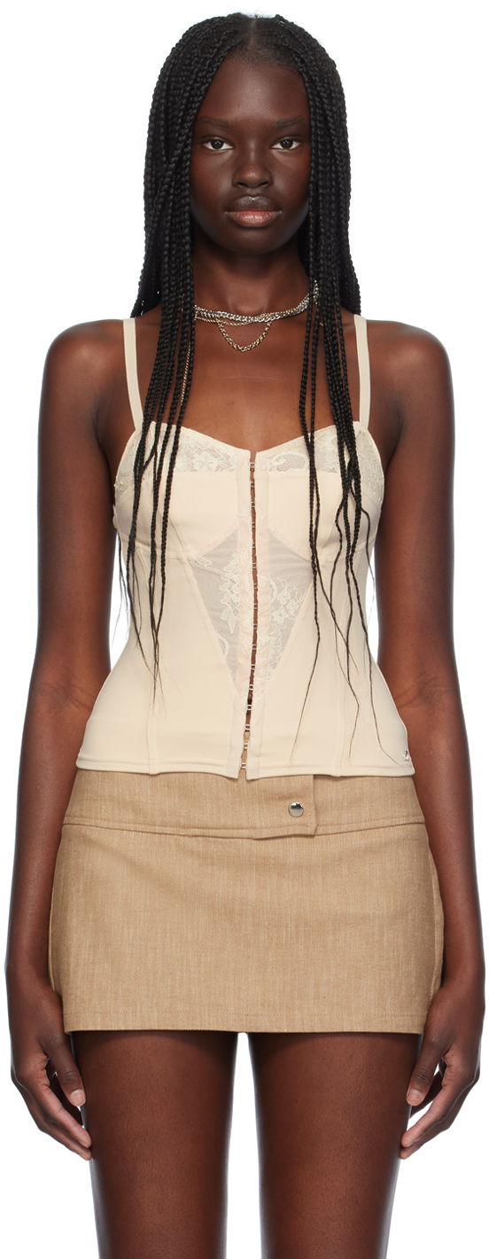 Бюстгальтер Miaou Miaou Liana Lace Tank Top бежевий | 7144SHJTAN