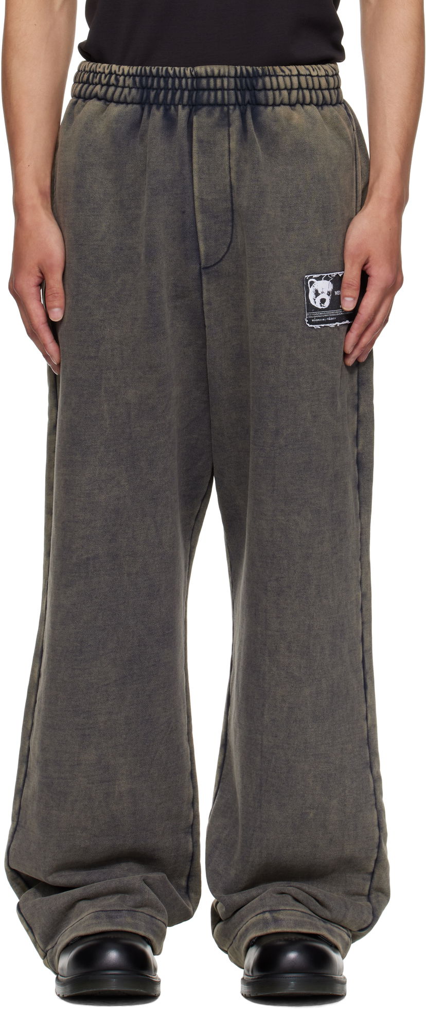 Спортивні штани We11done We11done Teddy ID Jersey Sweatpants Сірий | WD-TA2-25-707-U-CH