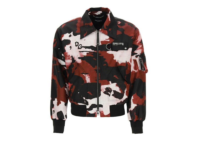 Куртка бомбер Dolce & Gabbana Dolce & Gabbana Camo Print Bomber Jacket Різнокольоровий | G9UI4Z/HSMNB