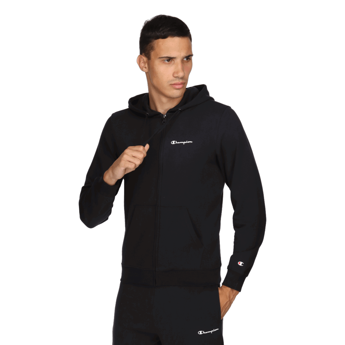 Спортивний костюм Champion Full-Zip Hoodie and Jogger Set BASIC чорний | CHA201M600-21, 0