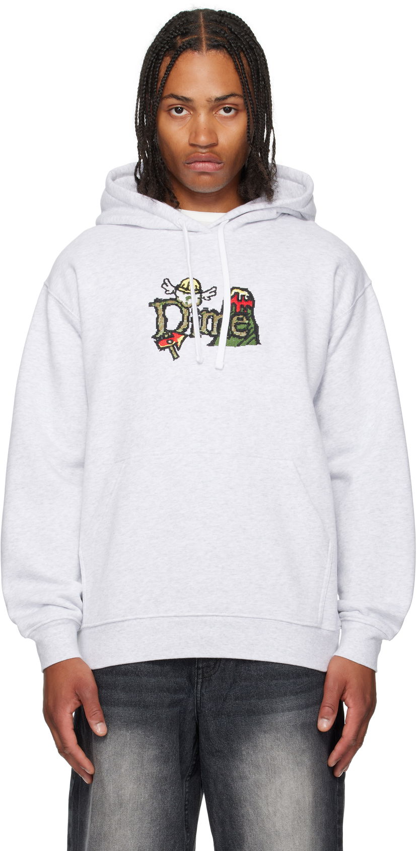 Світшоти Dime Dime Classic Fuzzy Hoodie Сірий | DIMESU2545ASH