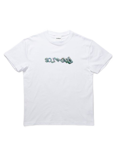 Футболка Soulland Tilting Logo T-shirt білий | 21162-1063
