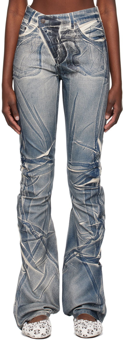 Джинси Ottolinger Ottolinger Exclusive Printed Jeans Синій | 1701707