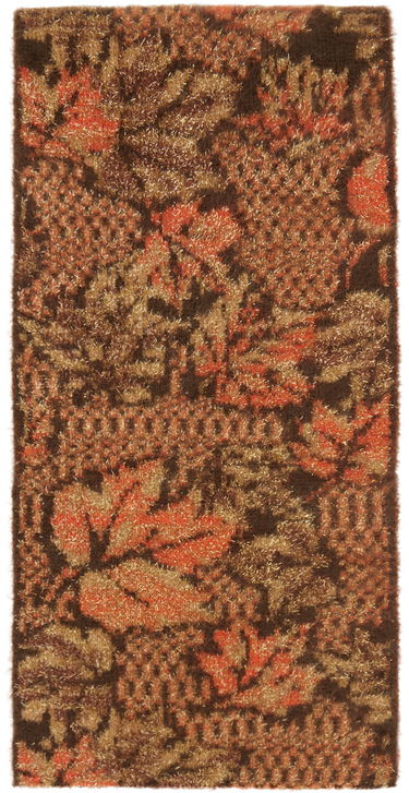 Шарф ERL Lurex Raw Edge Scarf with Abstract Pattern Коричневий | ERL05K013, 2