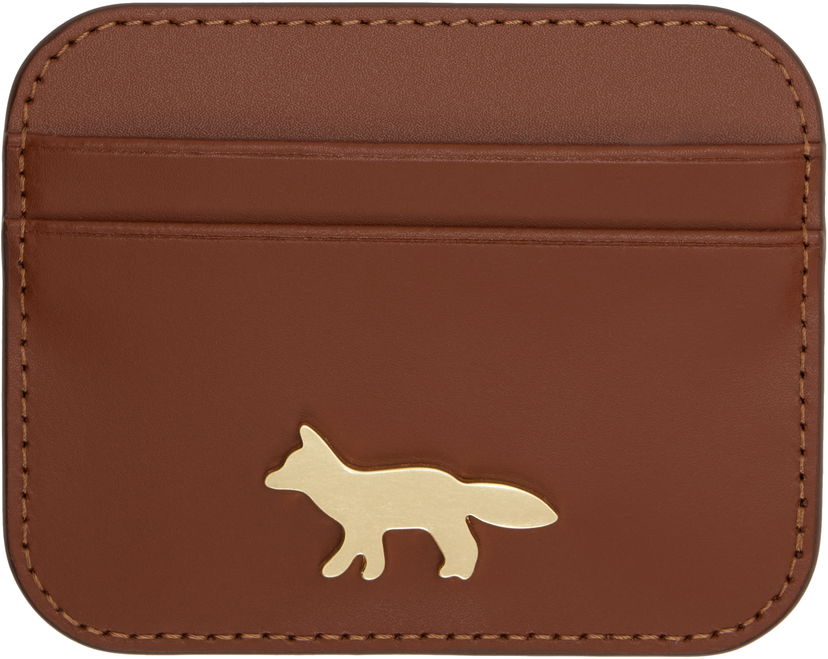 Гаманець MAISON KITSUNÉ Maison Kitsuné Edie Card Holder Коричневий | OW05700LR0001