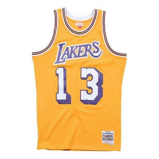 Джерсі Mitchell & Ness Mitchell & Ness NBA Lakers Chamberlain Swingman Jersey Жовтий | SMJYAC18092-LALLTGD71WCM
