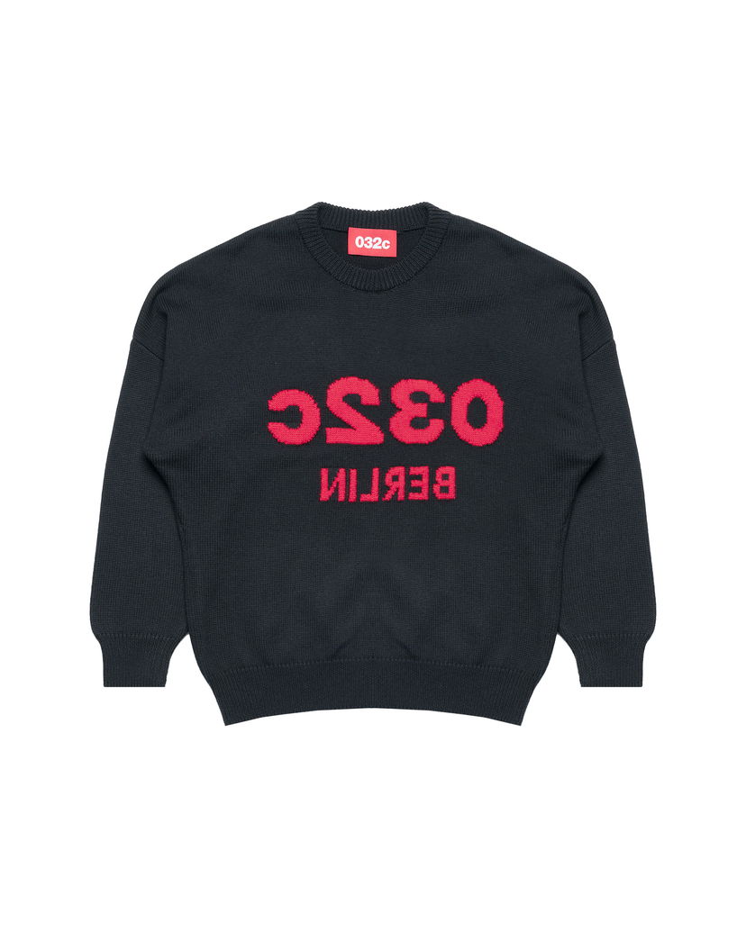 Cветр 032C 032c ''Selfie'' Knit Sweater темно-синій | S25-URK-1511-000