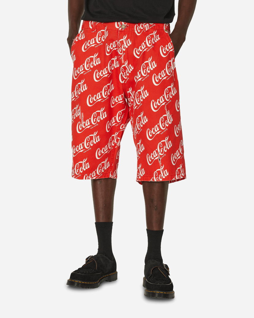 Шорти ERL Printed Canvas Shorts Червоний | ERL08P003 1