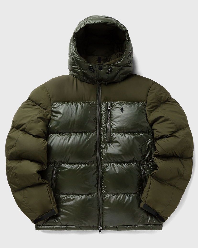 Пуховик Polo by Ralph Lauren Two-Tone Hooded Puffer Bomber Зелений | 710967786003