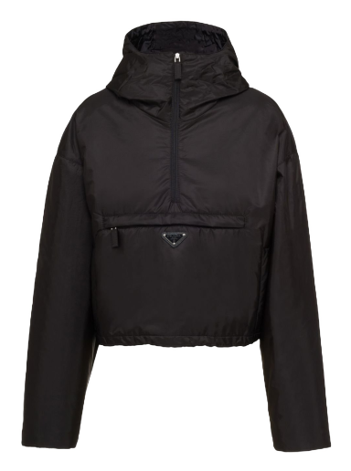 Куртка Prada Triangle Logo Hooded Jacket чорний | 29Z097S2311WQ9