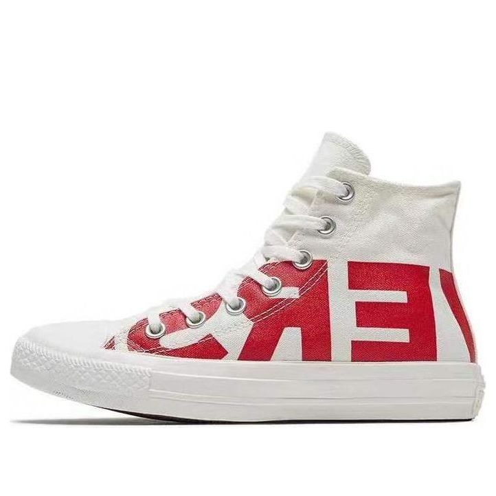 Кросівки та взуття Converse Chuck Taylor All Star Print Hi 'Wordmark' білий | 159532F