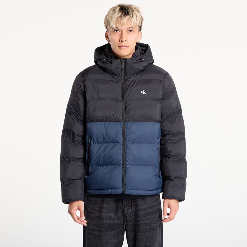 Пуховик CALVIN KLEIN Calvin Klein Jeans Ls Nylon Color Block Jacket чорний | LV04RD527G UB1