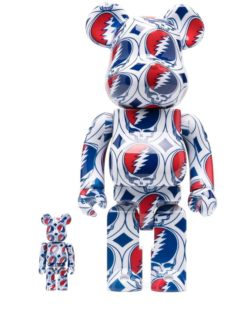 Колекційний Medicom Toy Grateful Dead 100% and 400% figure set - White білий | 14GDSTEALFW19307910