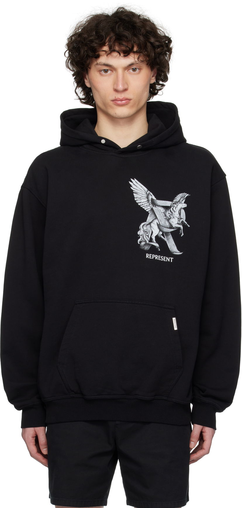 Світшоти Represent Clo Represent 'Elegance In Motion' Graphic Print Hoodie чорний | MLM41065