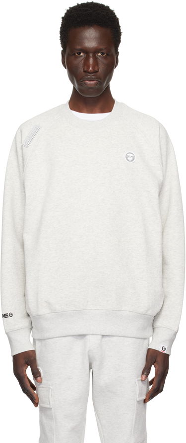 Світшоти AAPE by A Bathing Ape AAPE by A Bathing Ape 'AAPE Now' Raglan Sweatshirt Сірий | AAPSWMB319XANWH2, 0