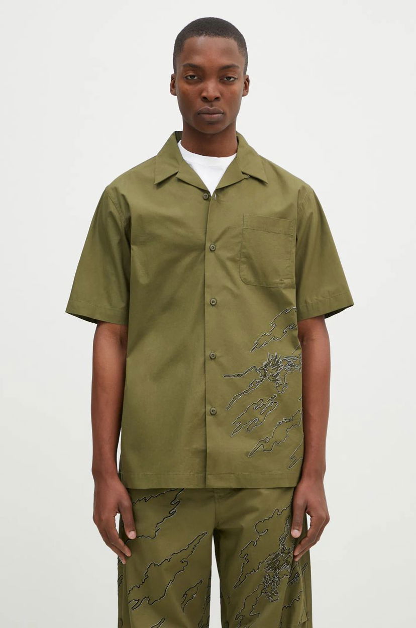 Сорочка Maharishi Sparse Bonsai Camo Shirt Зелений | 5336.OLIVE