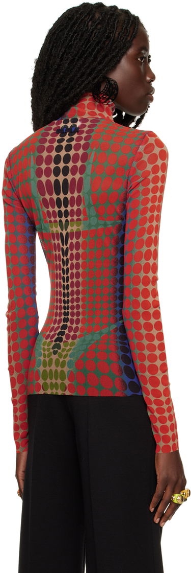 Cветр Jean Paul Gaultier Gaultier Dots Print Turtleneck Top Різнокольоровий | 22/09-U-TO049-T521, 4
