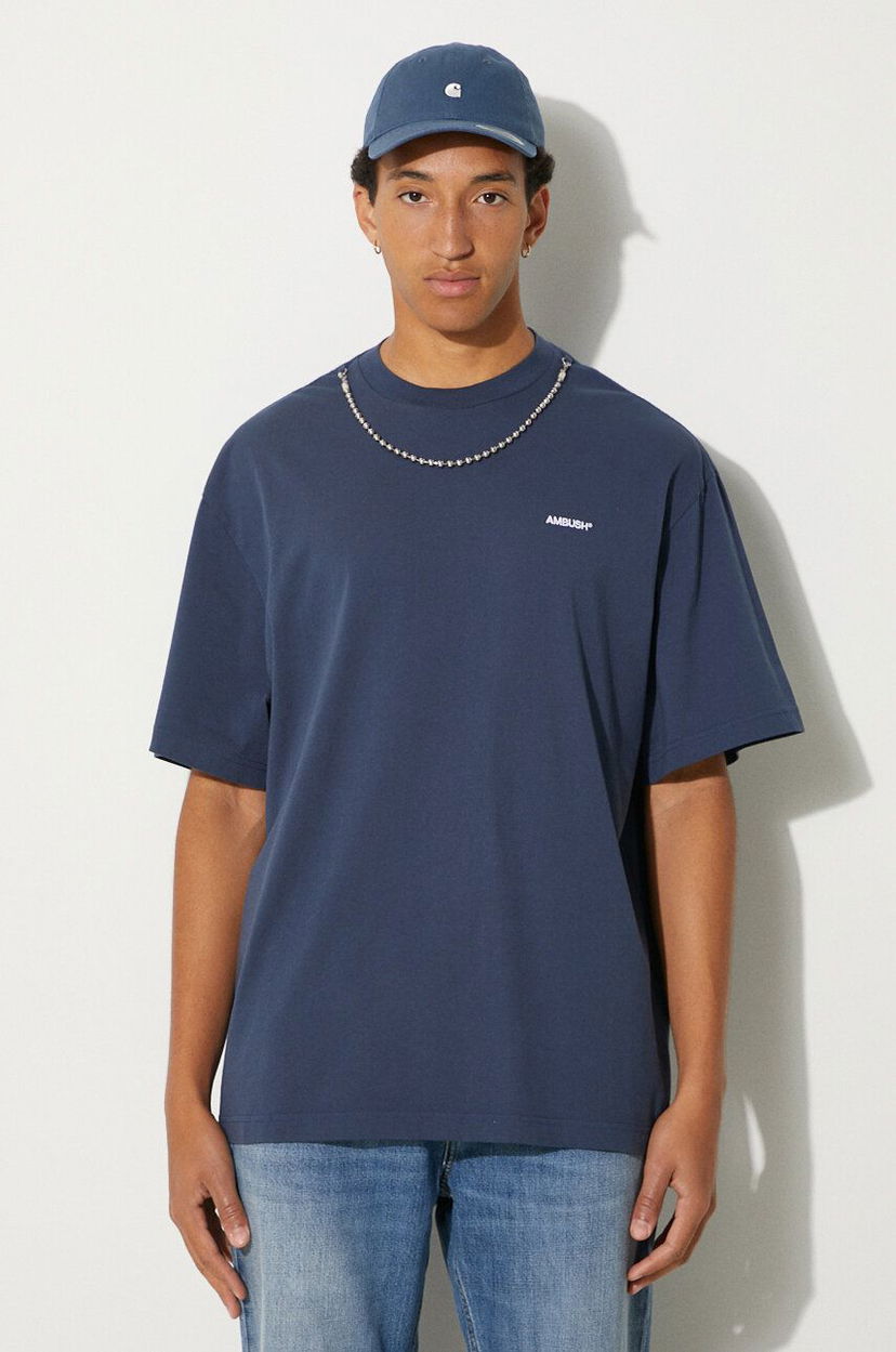 Футболка Ambush Ballchain Graphic T-Shirt Синій | BMAA001F24JER0014501