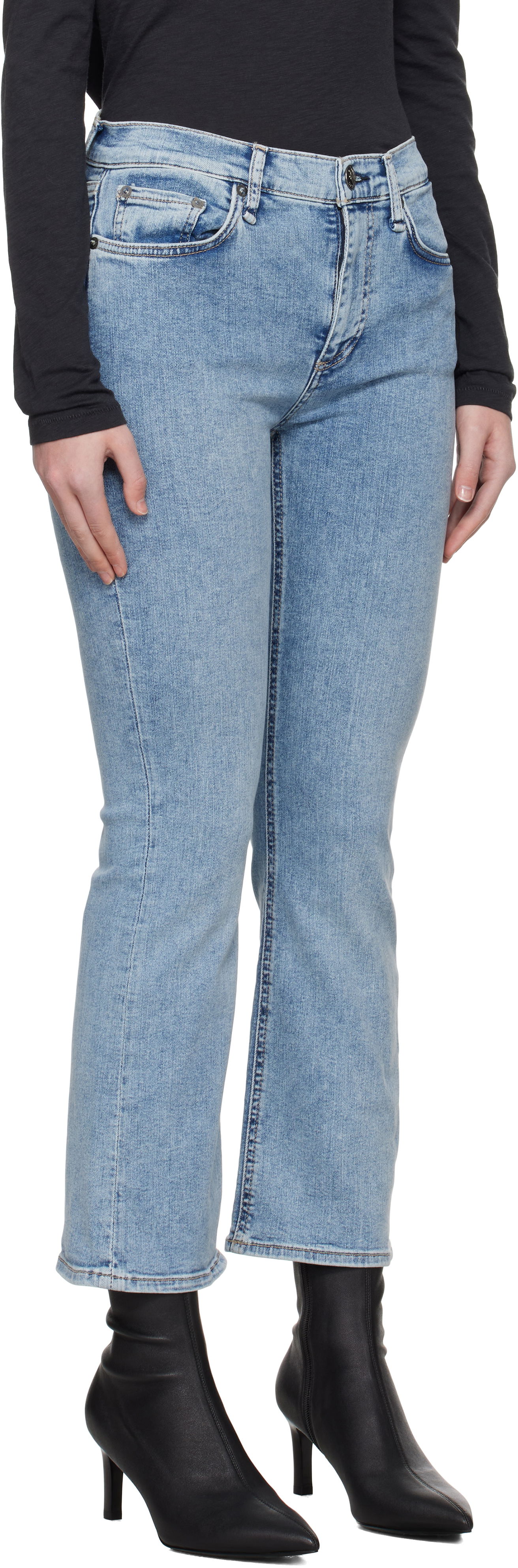 Джинси rag & bone Rag & Bone Epic Peyton Bootcut Jeans Синій | WDD24H2972EPSU, 1